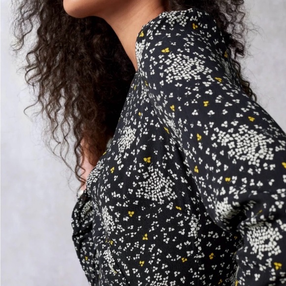 Rouje Paris Gabin dress size 36/ US 4/S long sleeve midi wrap dress - Picture 5 of 9